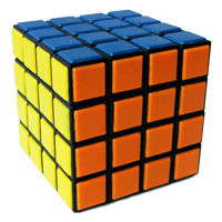 головоломка кубик 4x4 с пластиковыми шильдами марки XM