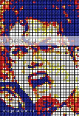 magiccubes.ru_картины из кубиков-рубиков_портрет Майкла Джексона
